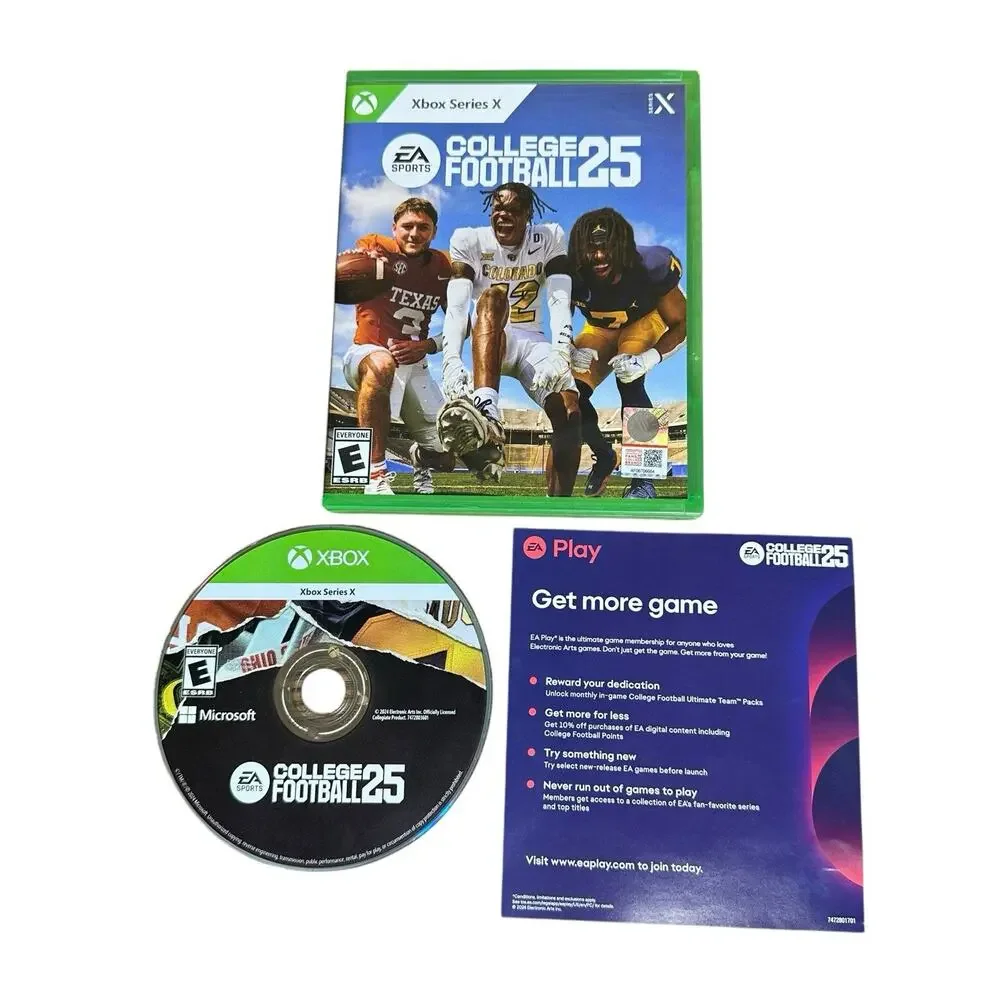 XBox Series X Madden & College Football 25 Video Game Lot EA Sports
